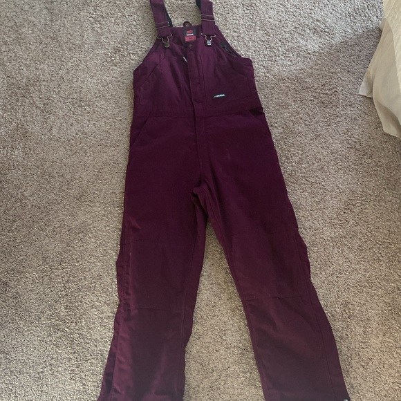 Womens Berne Softstone Duck Insulated Overall Bibs - Picture 7 of 7